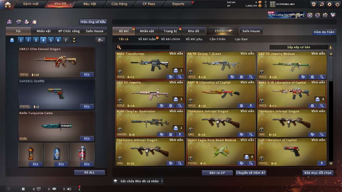 shop acc cf uy tin gia re